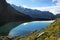 Belaunde lake from Punta Olimpica pass, Peru
