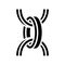 belcher chain glyph icon vector illustration