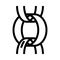 belcher rolo chain line icon vector illustration