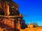 Belchite village war ruins in Aragon Spain at dusk