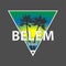 Belem City Brazil editable vector file Tee Design