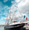 Belem Tall Ship moored at Cannes