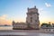 Belem tower - historic monument in Lisbon, Portugal