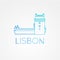 Belem Tower - the symbol of Lisbon Portugal.