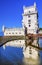 Belem Tower Torre Portuguese Symbol Reflection Lisbon Portugal