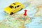 Belfast Ireland ,United Kingdom map taxi