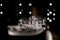 BELFAST, NORTHERN IRELAND, DECEMBER 19, 2018: Close up view of the model of Titanic in the Belfast City Hall with beautiful bokeh