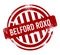 Belford Roxo - Red grunge button, stamp