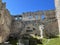 Belfort Ruins or Belfort Castle (Burg Belfort oder Burgruine Belfort) over the river Albula or Alvra, Surava