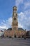 Belfort tower on market square in center of Bruges, Belgium