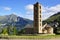 Belfry and church St. Clement of Tahull. Spain