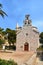 Belfry and entrance to the medieval church in Budva