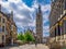 Belfry of Ghent and Ghent Town Hall Stadhuis in Ghent Gent, Belgium.