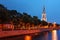 The Belfry of St Nicholas\' Cathedral, Saint Petersburg, Russia