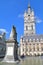 The Belfry with the statue of Jan Frans Willems in the foreground