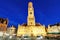 The Belfry Tower, aka Belfort, of Bruges, medieval bell tower in