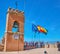 The belfry of  Watch tower of Alcazaba, Alhambra, Granada, Spain