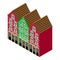 Belgian architecture icon isometric vector. Traditional colorful belgium house
