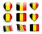 The Belgian flag