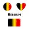 Belgian flag candy or button-badge-pins candies.