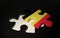 Belgian Flag Puzzle Piece - Flag of Belgia.