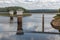 Belgian Gileppe dam with artificial lake with drinking water supplies