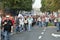 Belgian Police and trade-unions demonstrate against changes in pension regulations