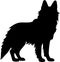 Belgian Tervuren Black Silhouette Generative Ai