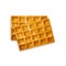 Belgian Waffle Icon, Waffled Cookie Logo, Soft Belgium Waffles, Wafer Biscuit Breakfast on White Background