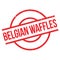 Belgian Waffles rubber stamp