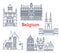 Belgium architecture buildings, travel landmarks