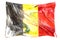 Belgium, Belgian flag. Hand drawn watercolor illustration