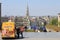 Belgium, Brussels - Panorama of the city centre from the Mont des Arts Kunstberg