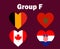 Belgium Canada Croatia And Morocco Flag Heart Group F