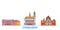 Belgium, Charleroi line cityscape, flat vector. Travel city landmark, oultine illustration, line world icons