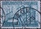 BELGIUM - CIRCA 1949: A postage stamp from Belgium for export promotion. Coking plant in the steel industry