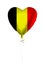 Belgium concept. Balloon with Belgium flag isolated on white background. Education, charity, emigration, travel and learning