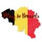 Belgium flag design elements