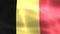 Belgium flag - realistic waving fabric flag