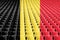 Belgium flag stadium seats, Belgium flag