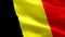 Belgium flag video waving in wind. Realistic Belgian Flag background. Belgium Flag Looping Closeup 1080p Full HD 1920X1080 footage
