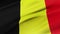 Belgium flag waving in wind video footage  Realistic Belgium Flag background. Belgium Flag Looping Closeup