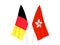 Belgium and Hong Kong flags