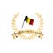 Belgium independence badge. Vector illustration decorative design