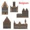 Belgium landmarks, travel architecture of Ghent