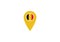 Belgium location pin map navigation label symbol