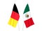 Belgium and Mexico flags