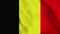 Belgium national flag close up waving video animation