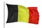 Belgium national flag waving in the studio