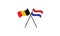 Belgium Netherlands flag friendship cooperation diplomacy symbol